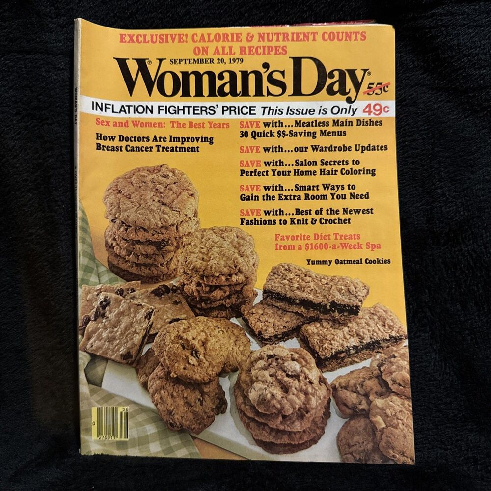 Woman's Day Magazine September 1979 When You Need Extra Room Cancer Crochet Knit